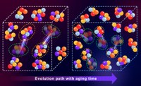 Study of the structural dynamics in metallic materials in the vitreous state