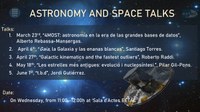 Talks on astronomy and space